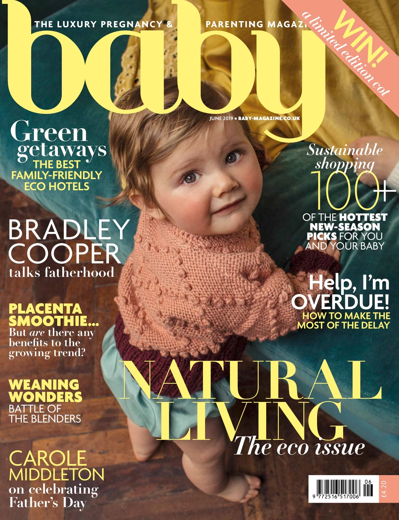 Baby magazine June 2019 cover, styled by Charlotte Kewley